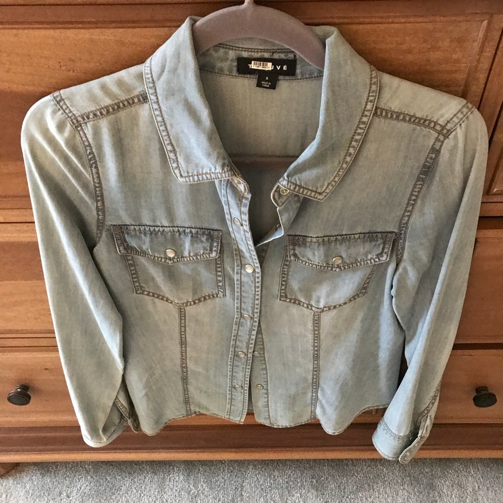 Denim top